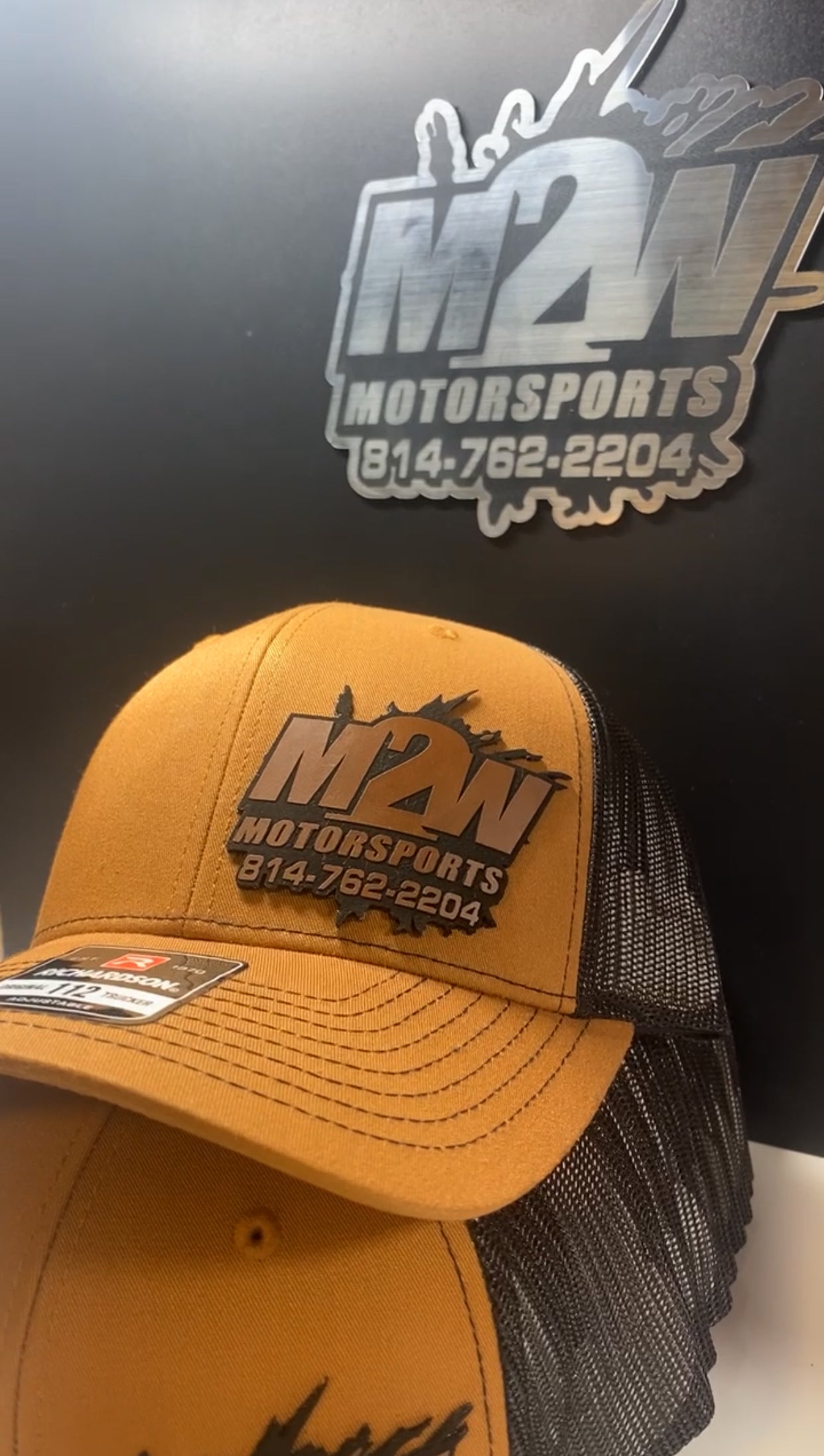 Brown mesh M2W snapback